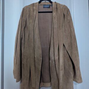 Carlisle Brown Suede Leather Jacket